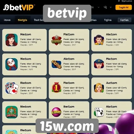 Análise das funcionalidades do site de jogos betvip